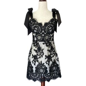 Unholy Dolls Kill Kindred Spirits Lace Gothic Mini Dress Ribbon Ties Size Medium